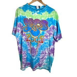 Vintage Y2K Liquid Blue Roger Dean 2002 Yes Band Concert Tour Shirt XL Tie Dye